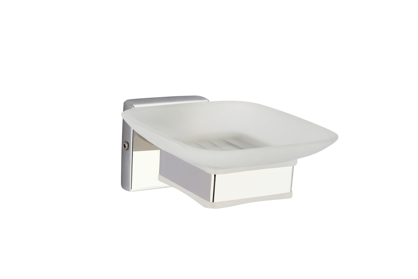 FROSTED SQUARE SOAP DISH HOLDER