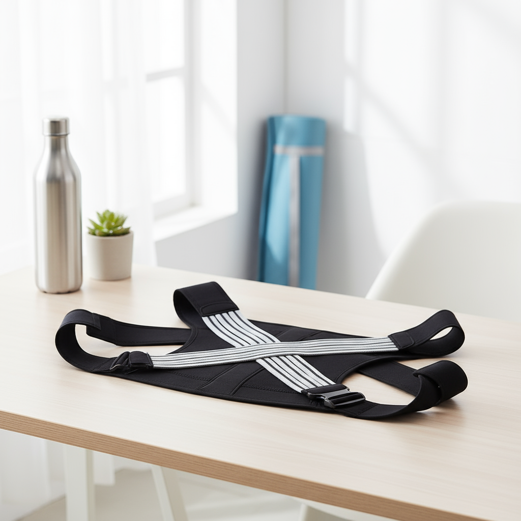 Adjustable Back Posture Corrector in wellness setting