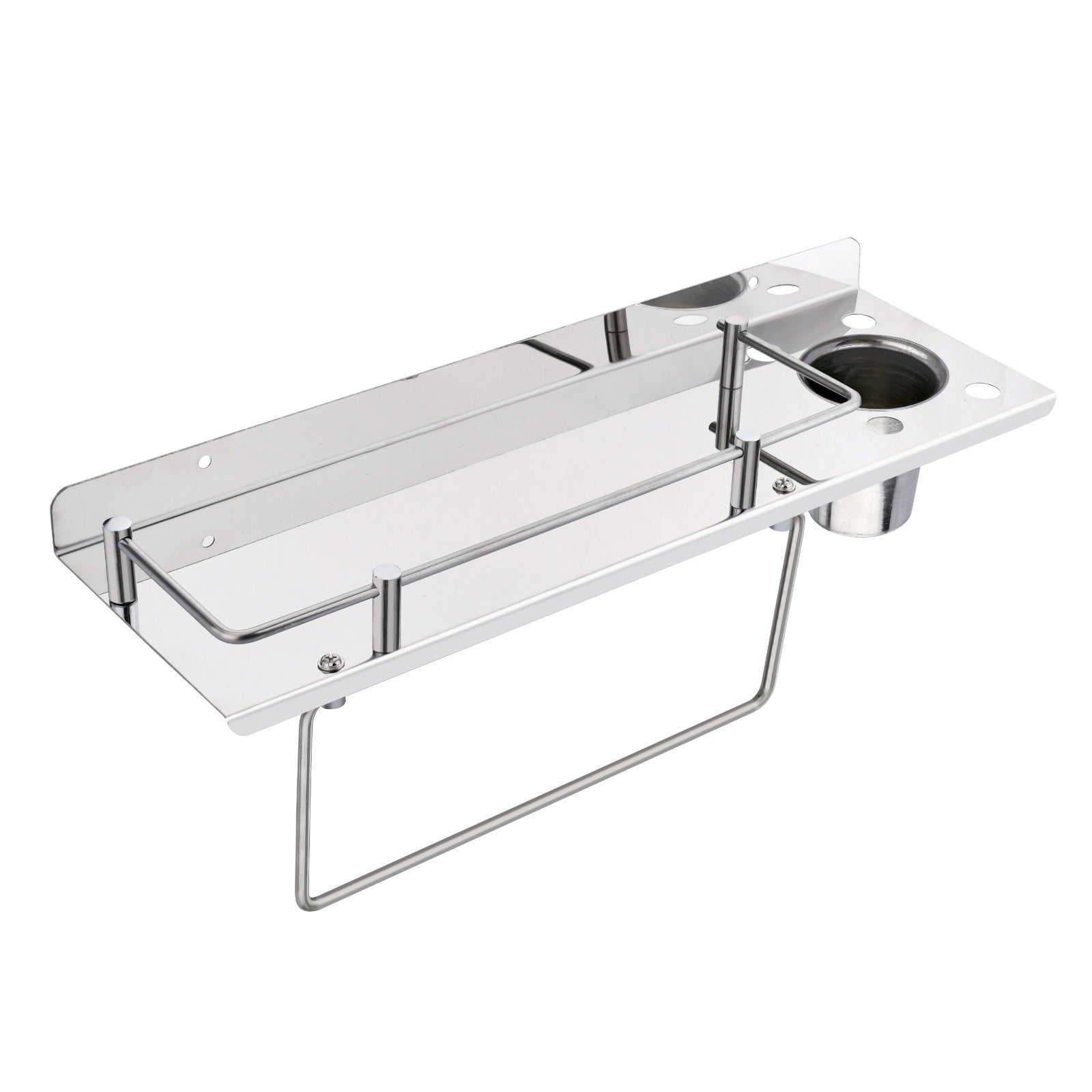 SS BATHROOM 3 IN 1 SHELF 15''