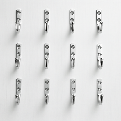 KAY SEVEN Stainless Steel J Hooks Unbreakable with Chrome Plated Finish for Bathroom, Door, Metal Wall Hook, Clothes and Keys Hanging, Kitchen Utensil Hanger Holder, Heavy Items(Single J Hook)