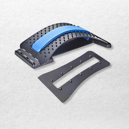 Multi-Level Back Stretcher Posture Corrector Device for Back Pain Relief with Back Support Mate Magic Back Stretching Massage (Blue)