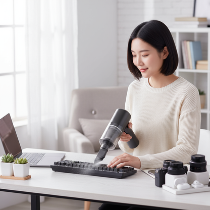Portable Air Duster Vacuum Lifestyle Scene