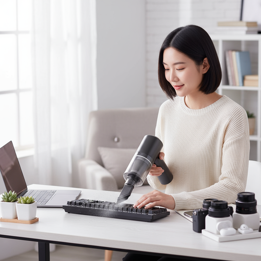 Portable Air Duster Vacuum Lifestyle Scene
